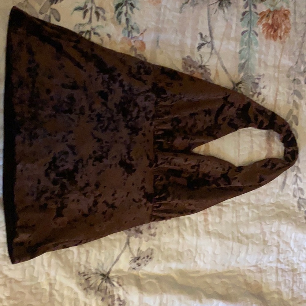 Brown velvet halter from c.c. Outlaw